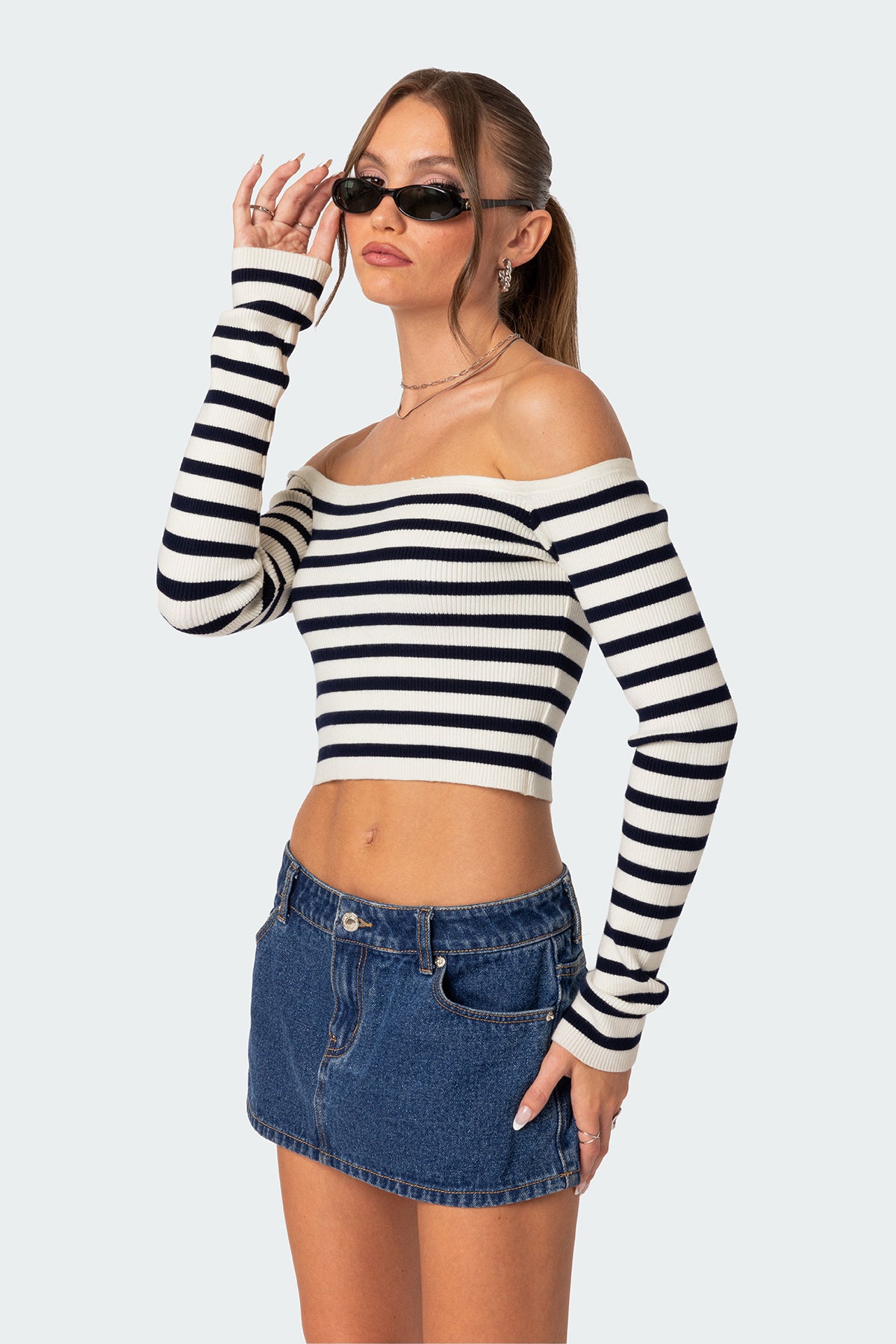 Miranda Off Shoulder Knit Top - Image 3