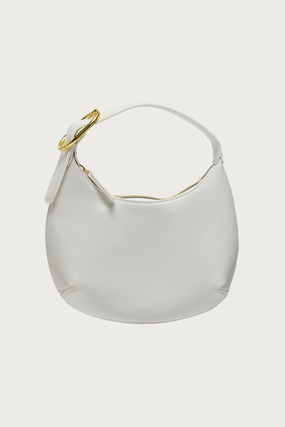 Buckle Strap Faux Leather Bag - Image 6