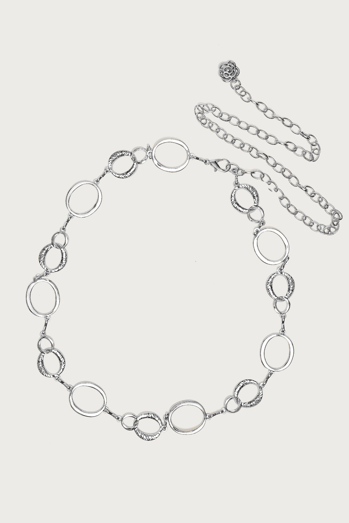 Textured Oval Chain Belt - Image 2