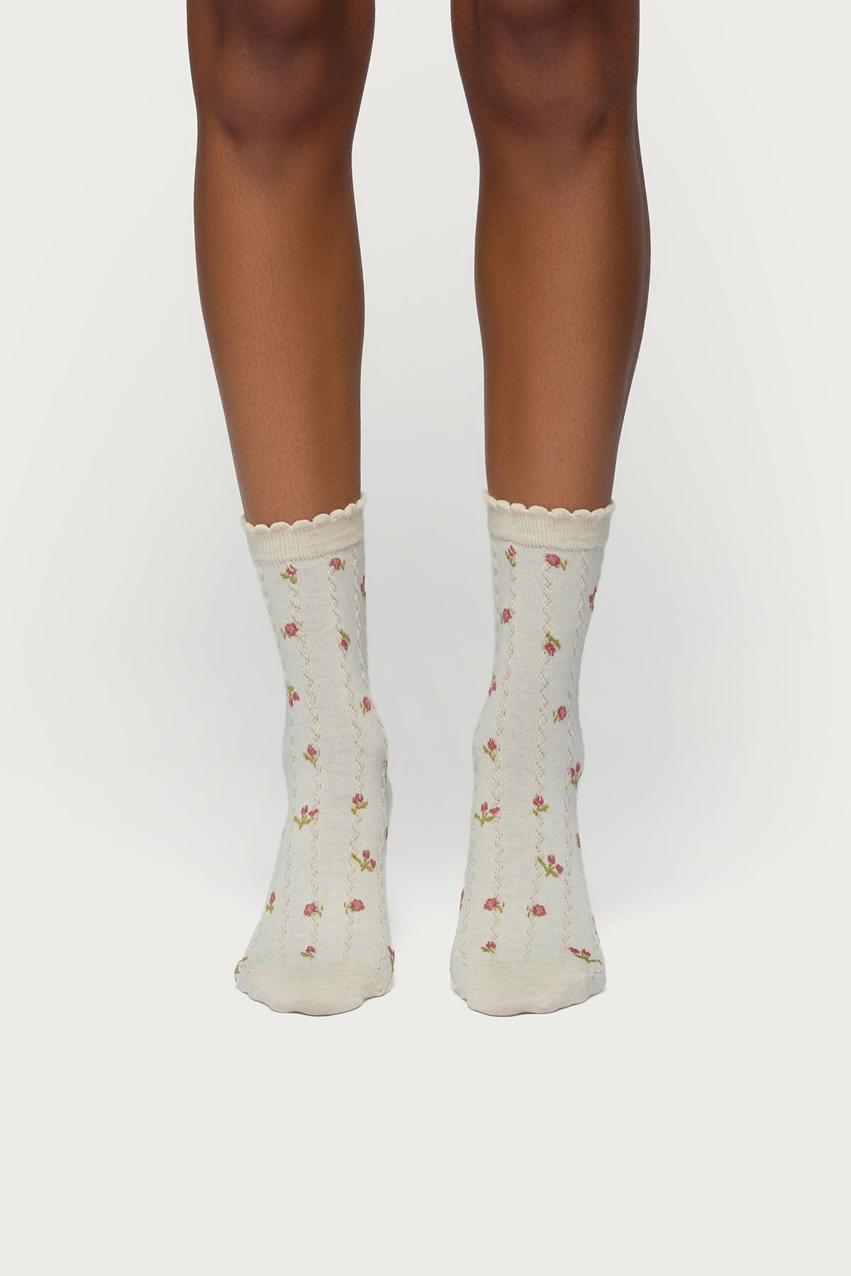 Embroidered Rose Socks - Image 2