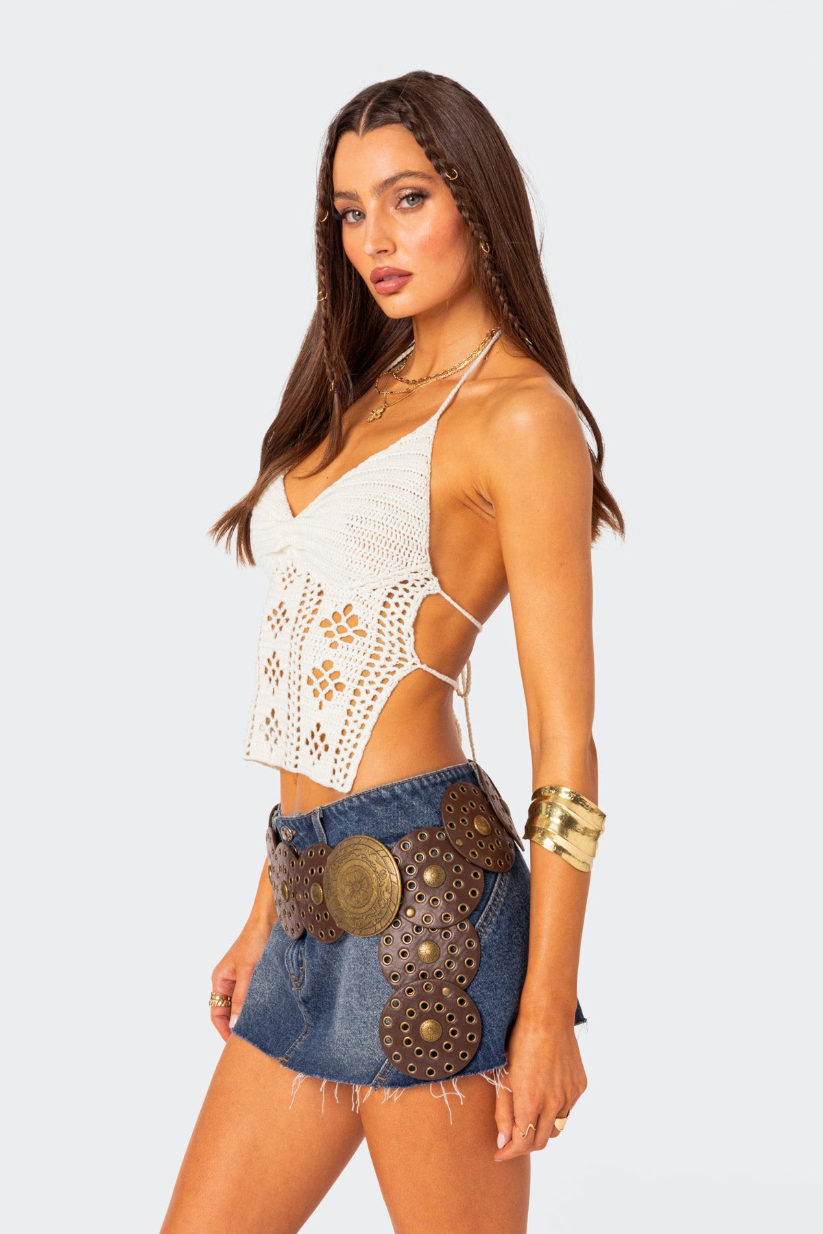 Jada Open Back Crochet Top - Image 4