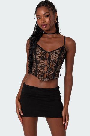 Adira Lace Keyhole Corset