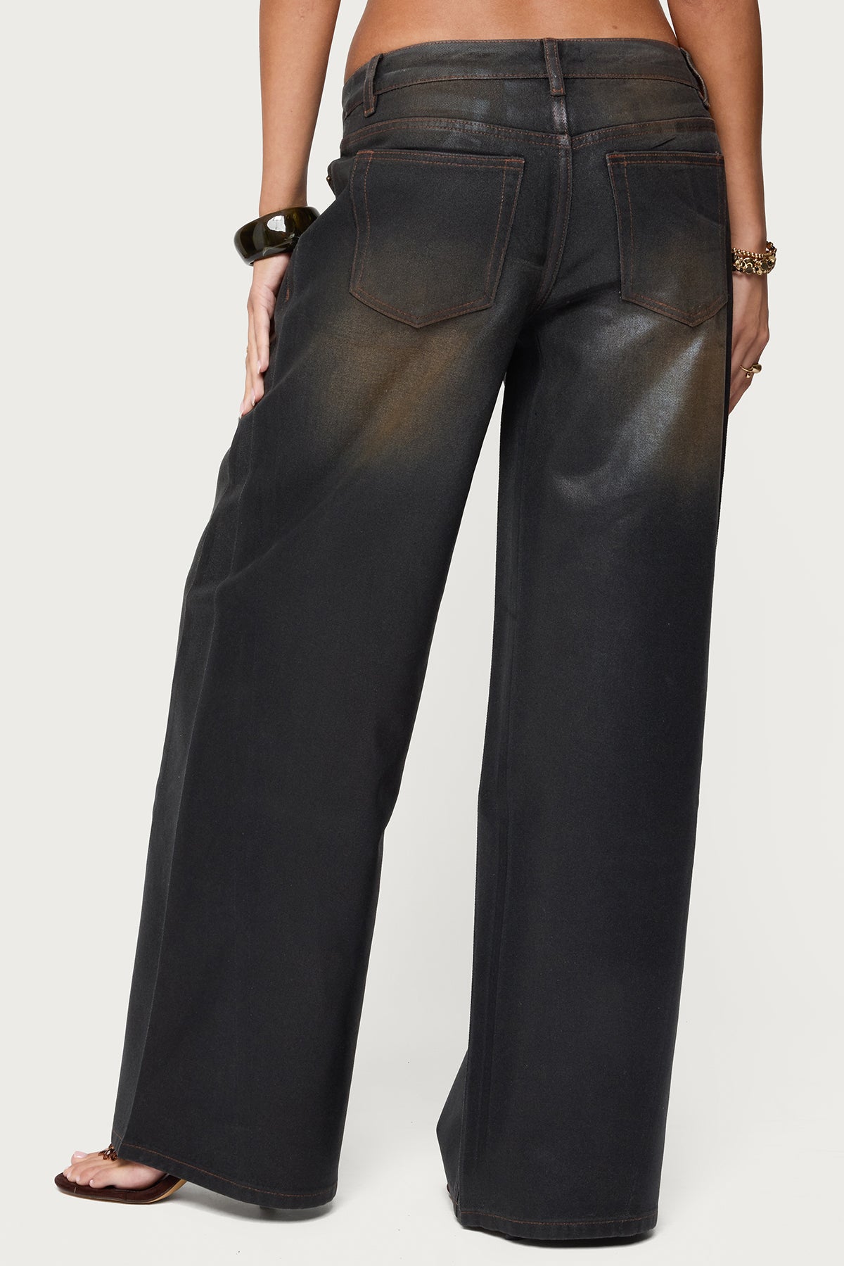 Saharah Mud Wash Low Rise Baggy Jeans - Image 5