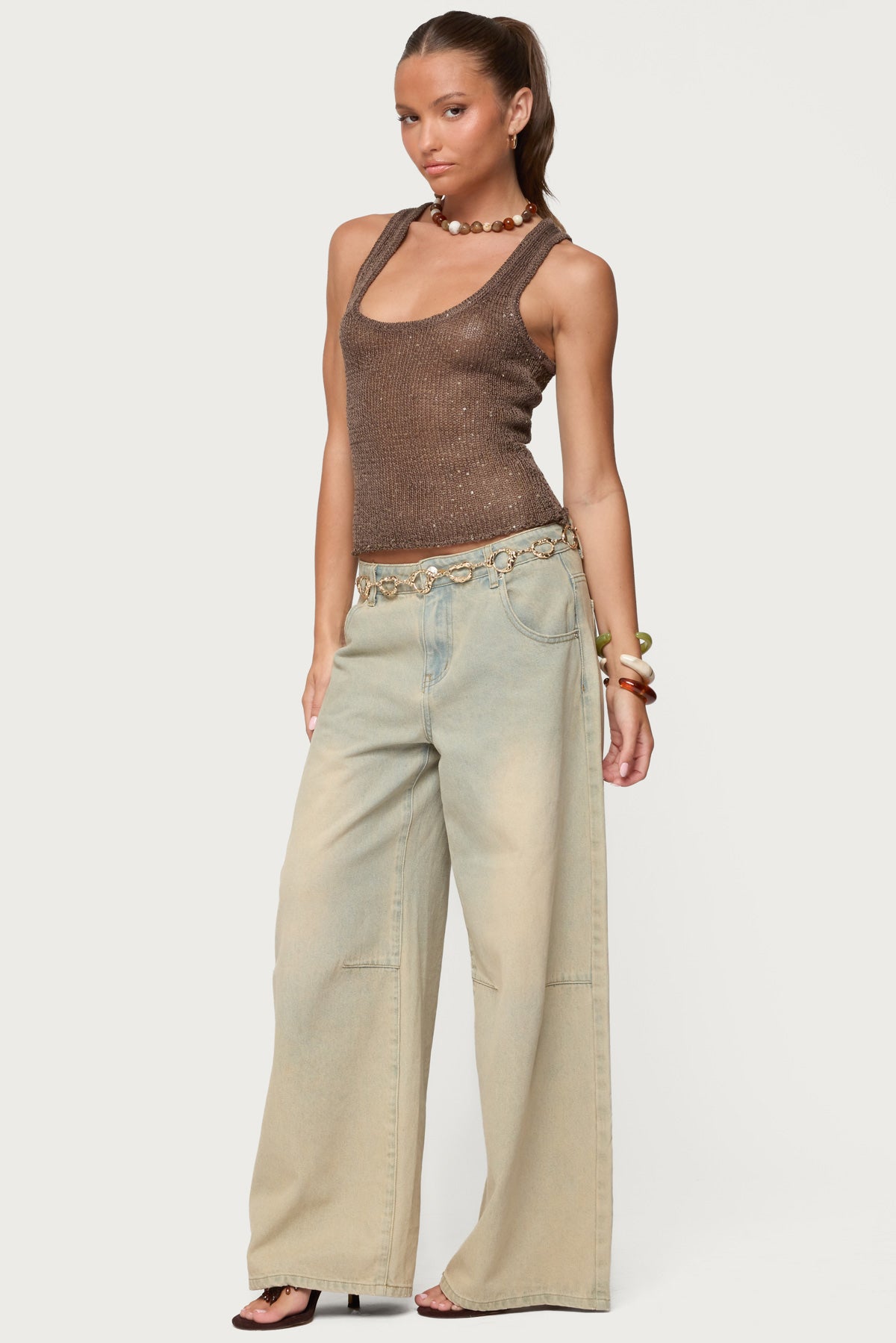 Eleora Sequin Knit Tank Top - Image 5