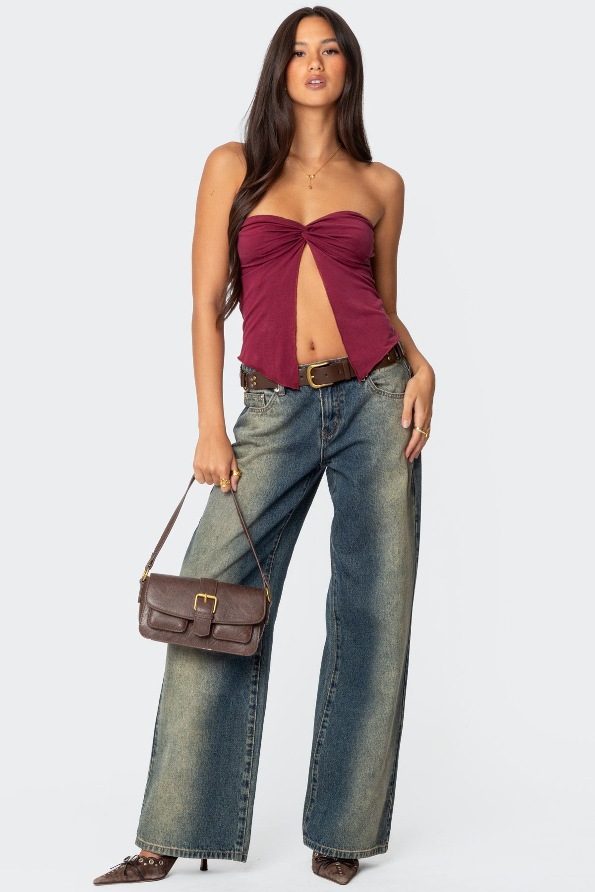 Twisted Split Front Tube Top - Image 2