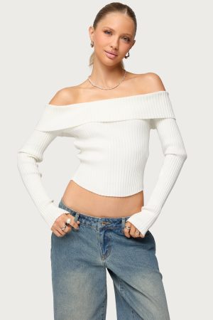Lauren Knit Foldover Top
