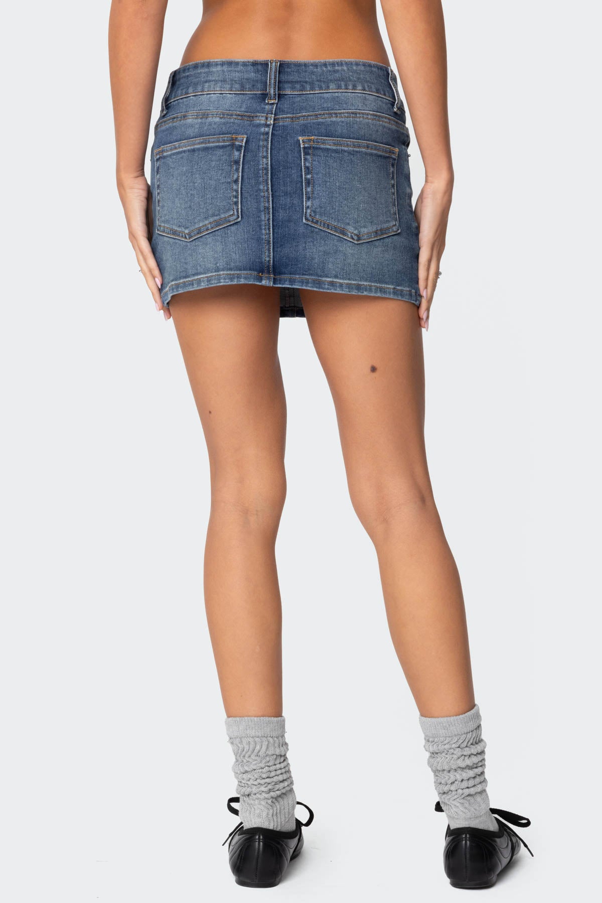 Eryn Denim Mini Skirt - Image 5