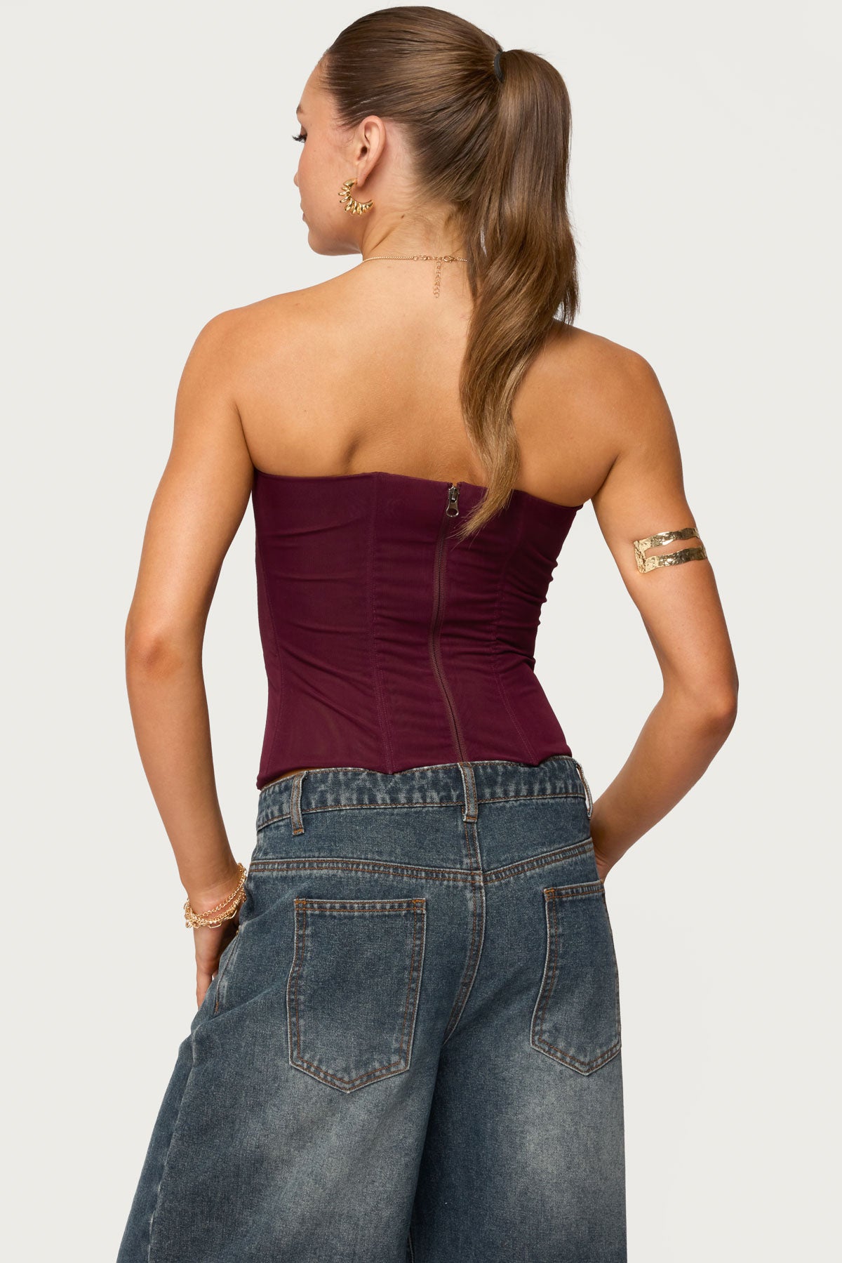 Reed Sheer Mesh Corset - Image 4