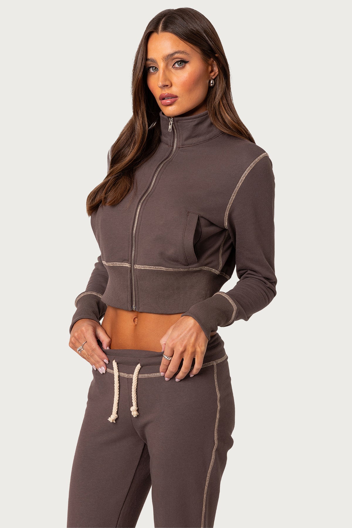 Alexia Zip Up Sweatshirt - Image 3
