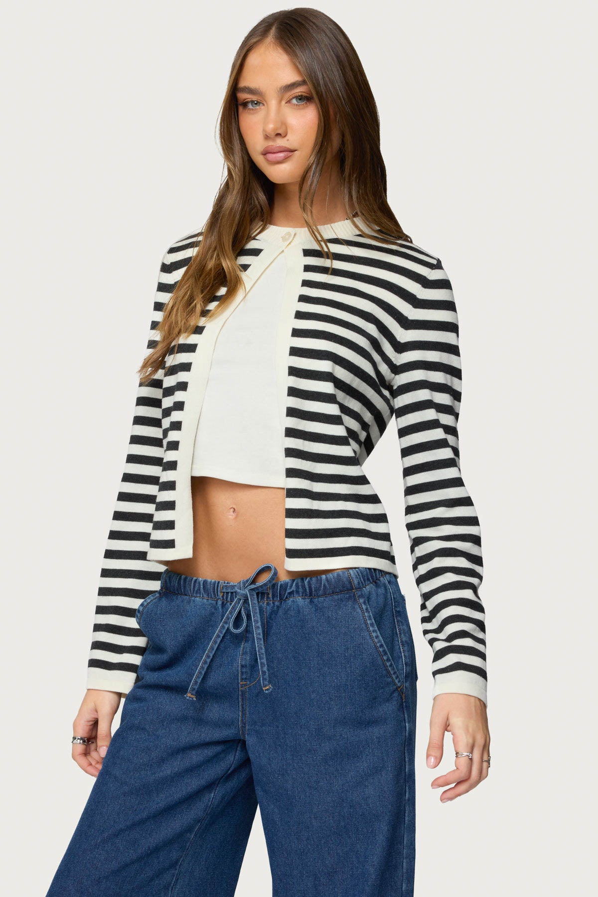 Jenie Split Front Knit Cardigan - Image 3