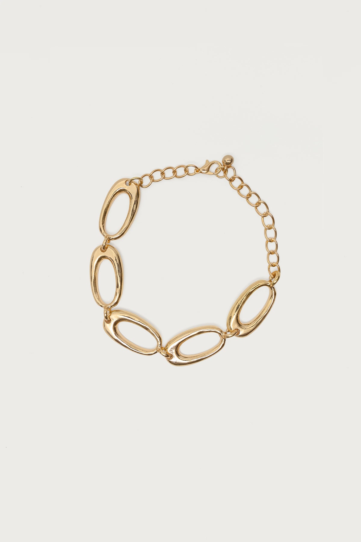 Linked Oval Chain Bracelet - Image 2