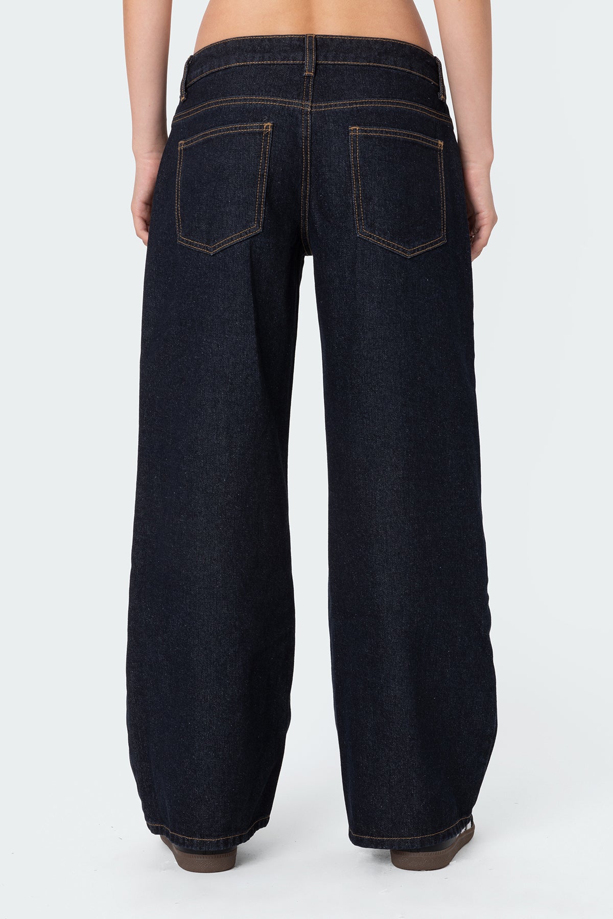 Petite Raelynn Washed Low Rise Baggy Jeans - Image 5