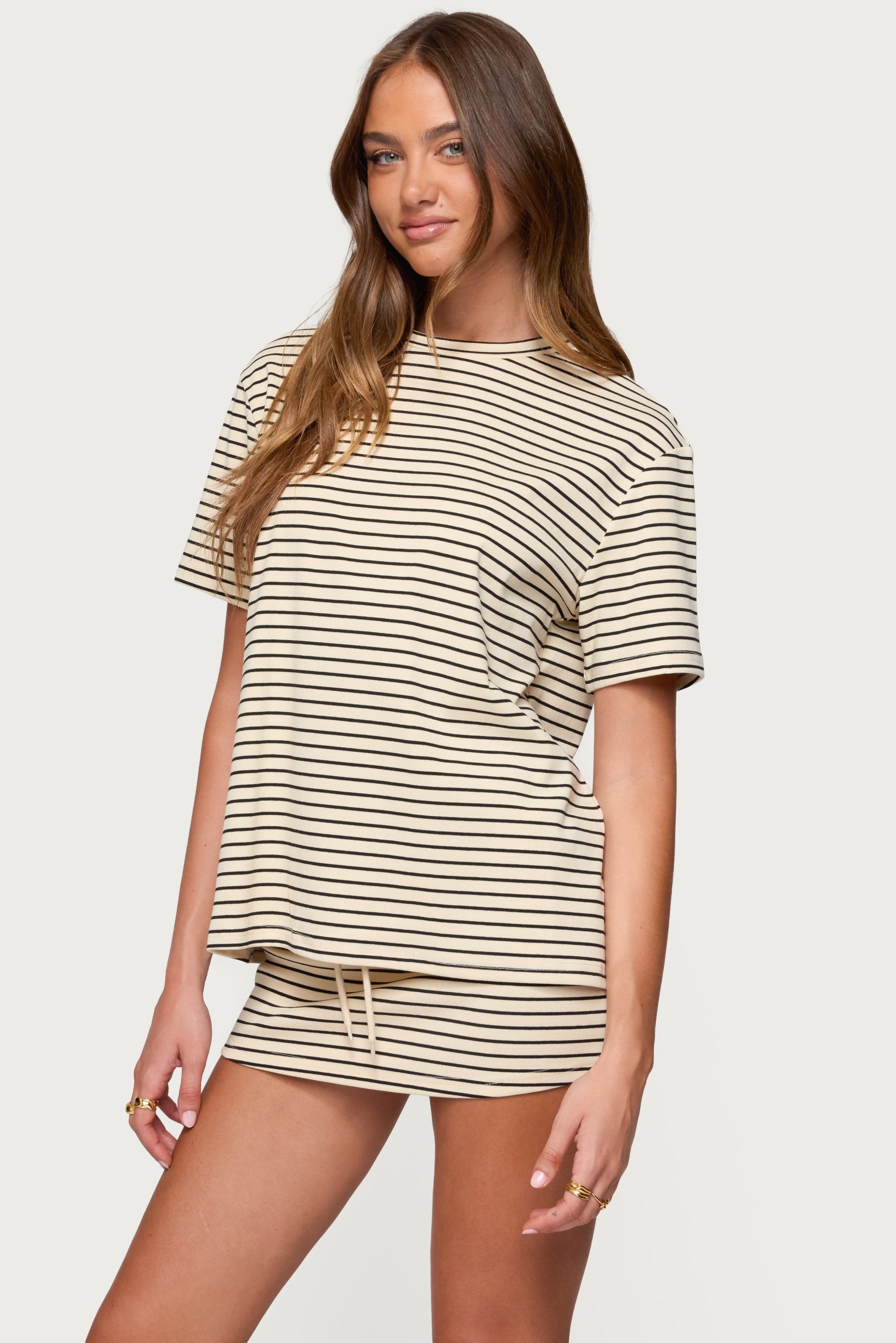 Brena Striped Oversized T Shirt - Image 3