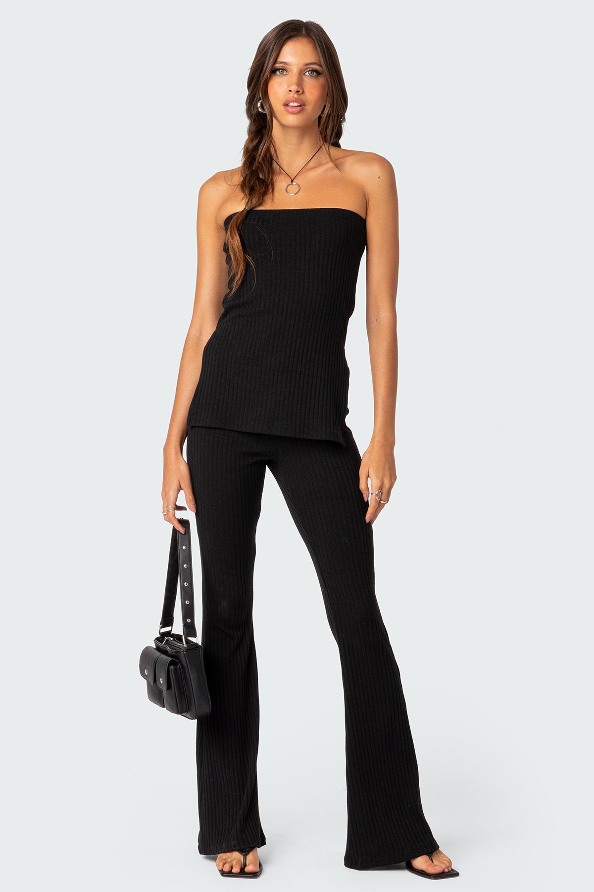 Dekota Slit Ribbed Top - Image 2