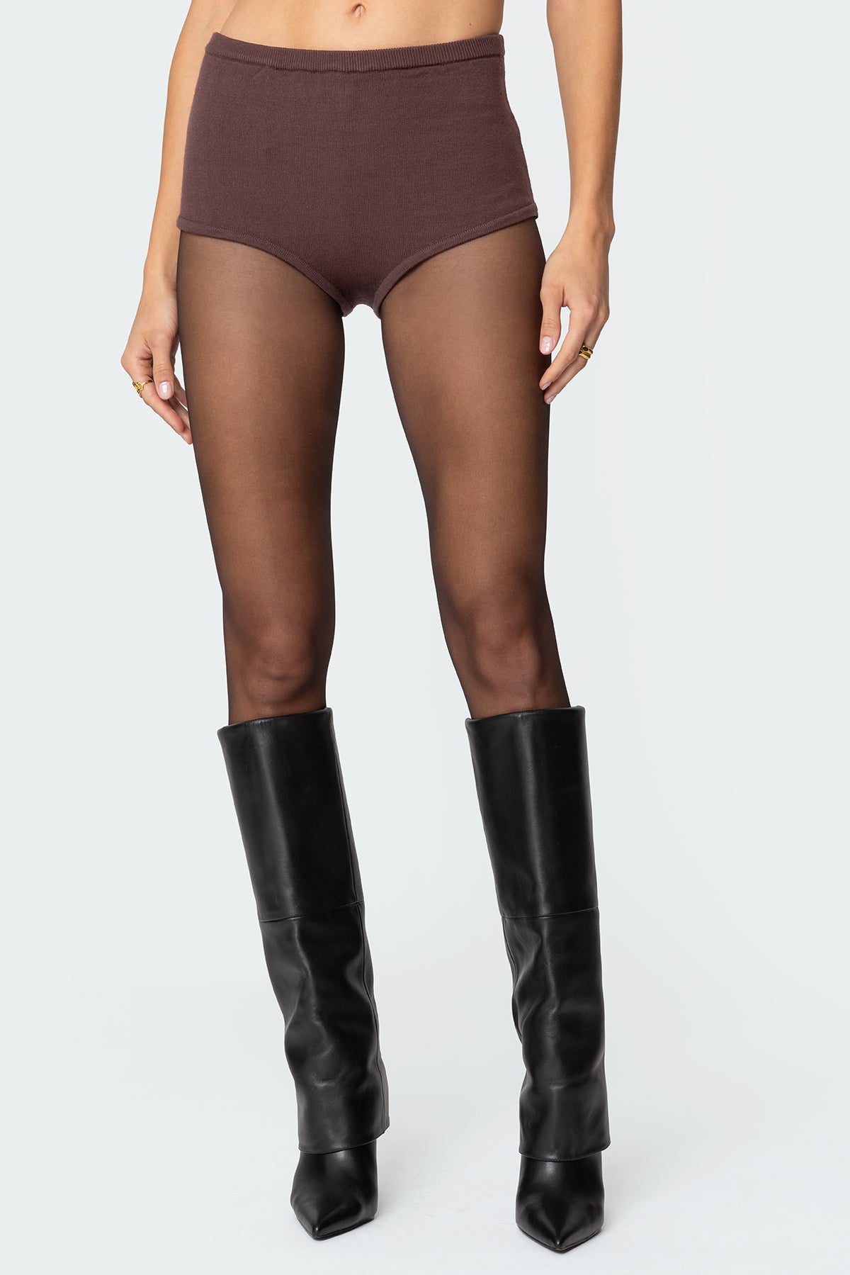 Ashlin Knit Micro Shorts - Image 2