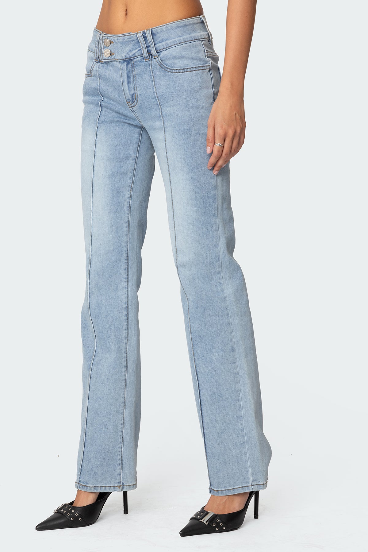 Avril Low Rise Bootcut Jeans - Image 3