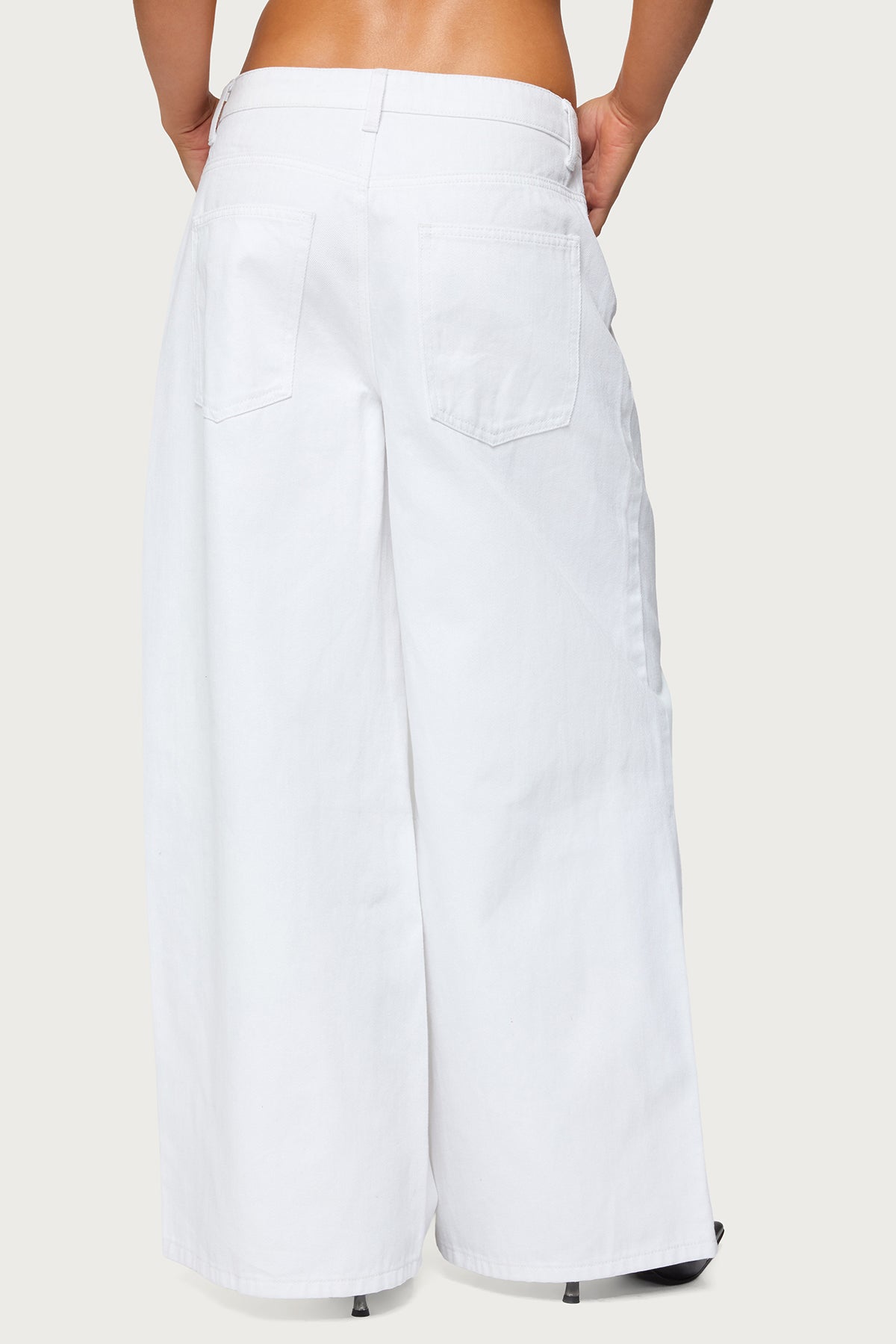 Skater Girl Washed Low Rise Baggy Jeans - Image 4