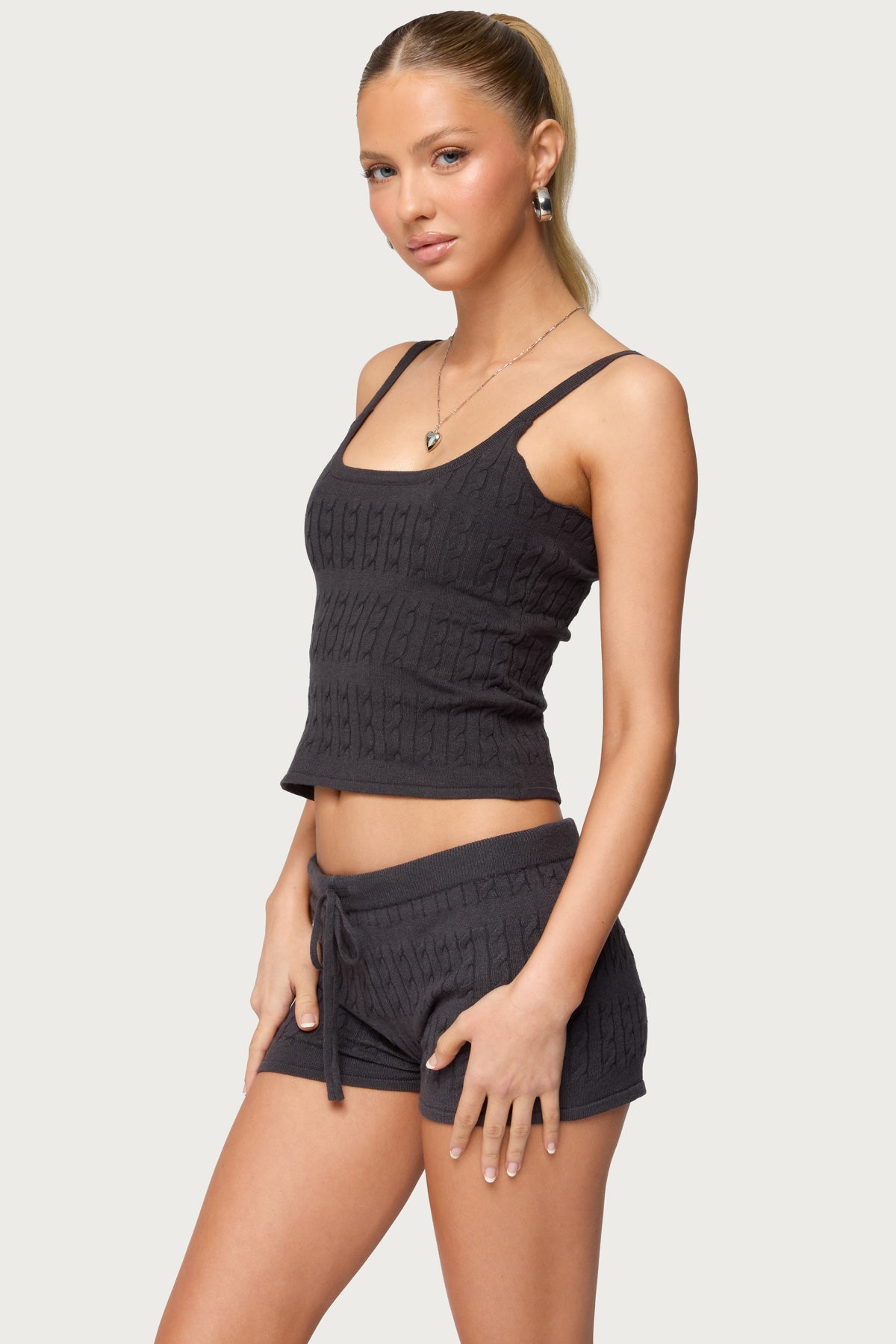 Nella Cable Knit Tank Top - Image 3