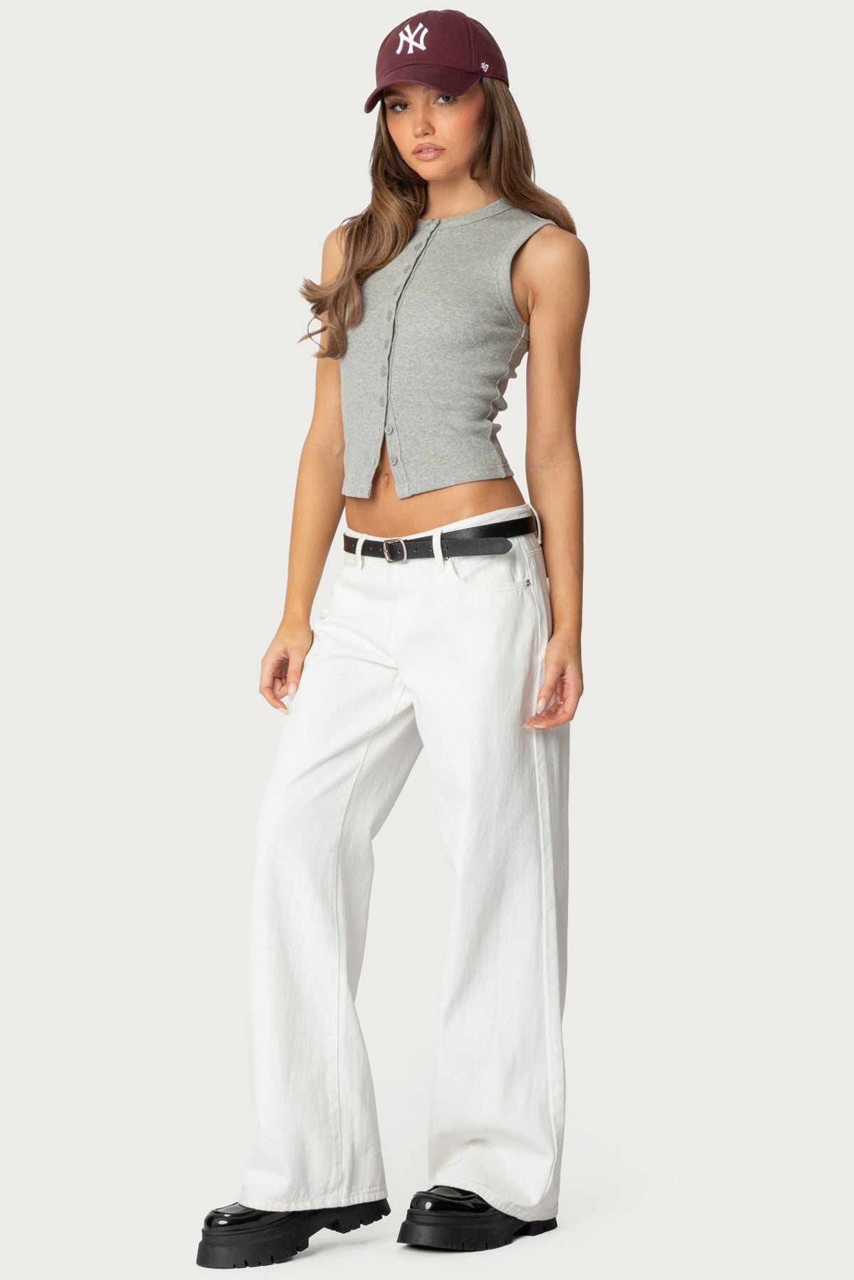 Basel Button Up Tank Top - Image 3