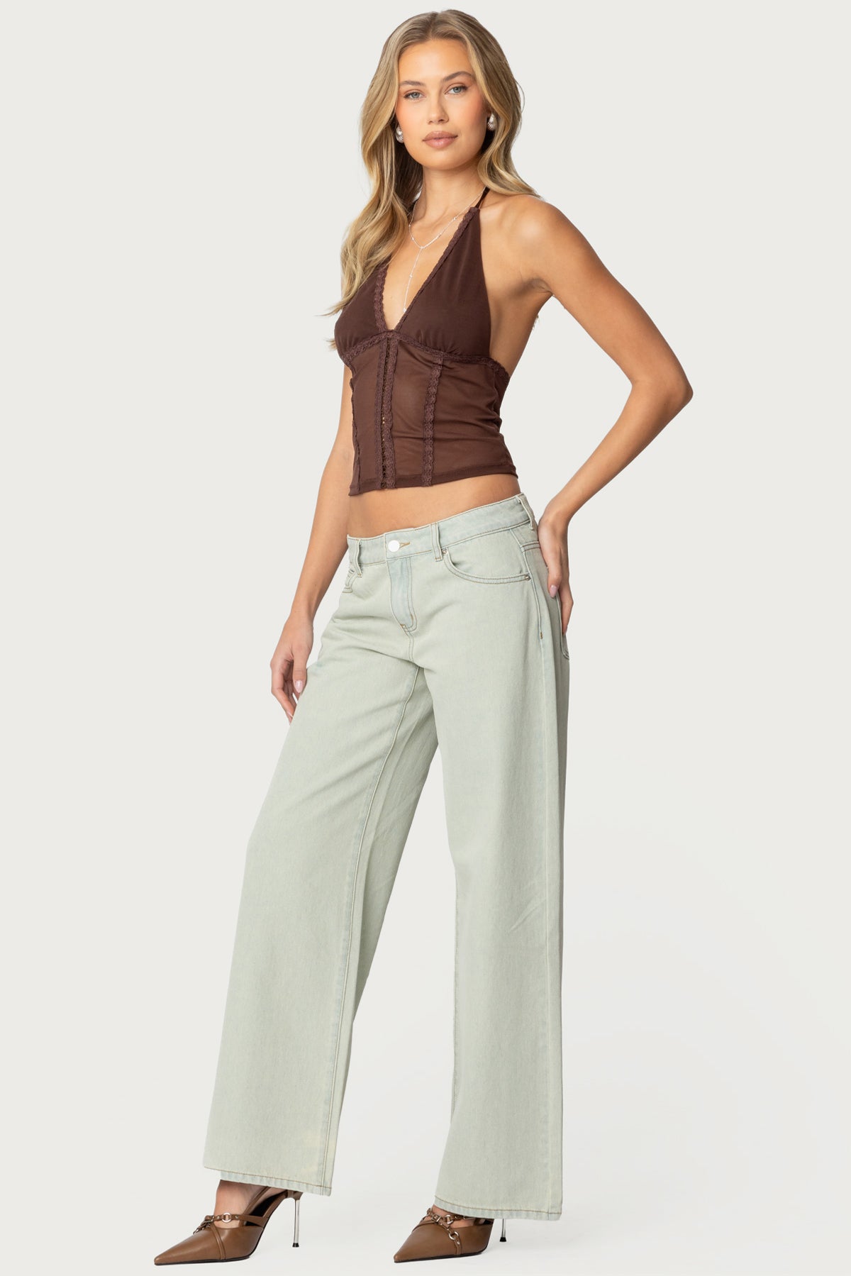 Raelynn Washed Low Rise Baggy Jeans - Image 3