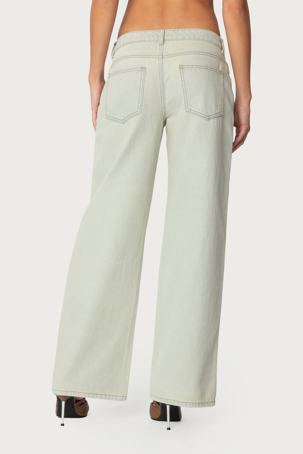 Raelynn Washed Low Rise Baggy Jeans - Image 5