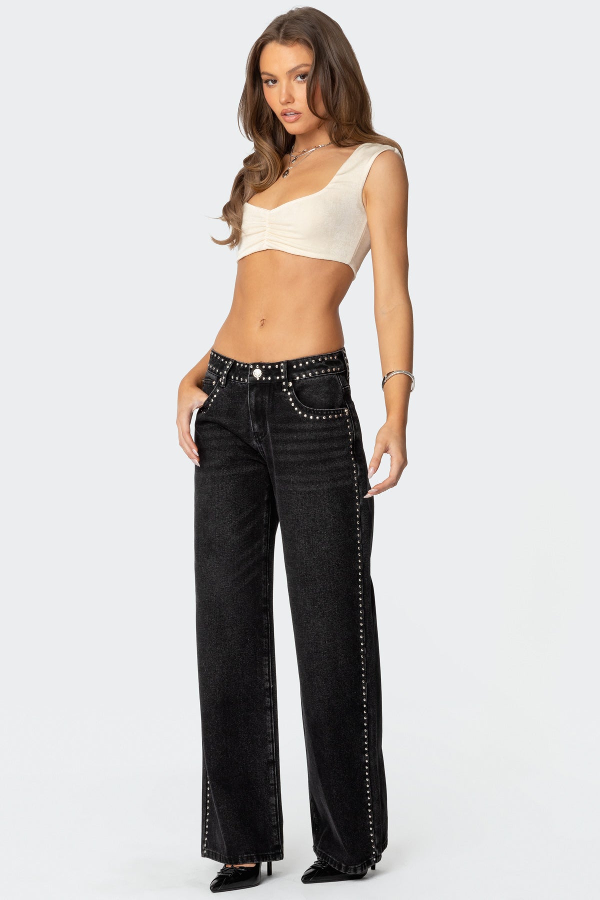 Summit Ruched Crop Top - Image 4