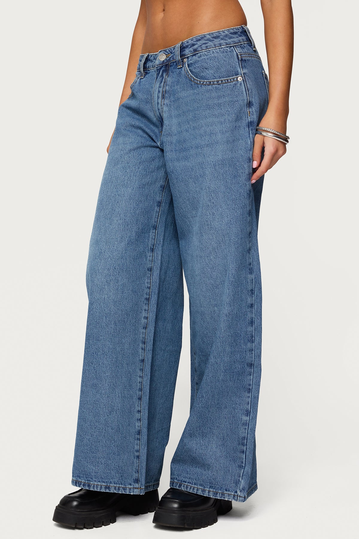 Skye Low Rise Baggy Jeans - Image 4