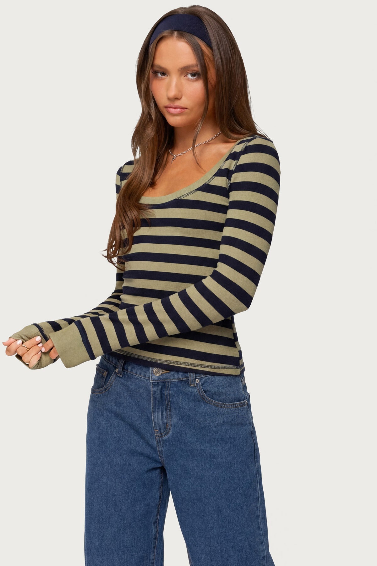 Rainey Striped Long Sleeve Top - Image 5