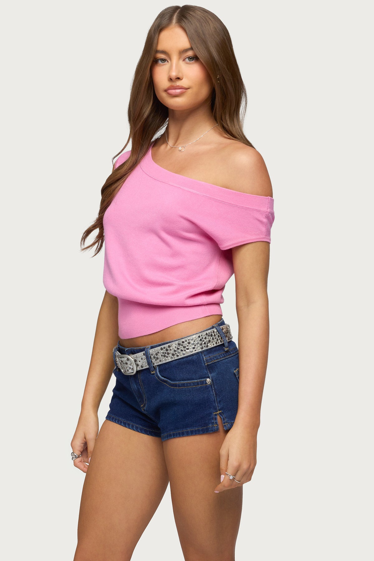 Michaela Off Shoulder Knit Top - Image 3