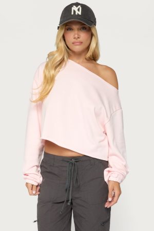 Aveline Off Shoulder Light Sweatshirt