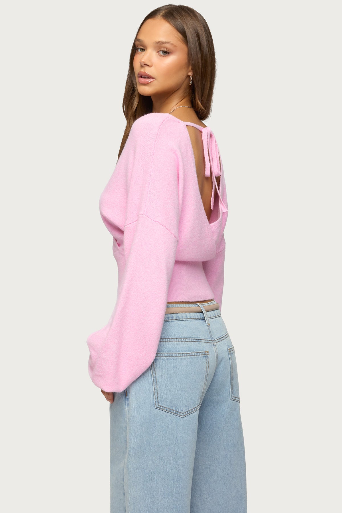 Lillia V Neck Wrap Sweater - Image 5