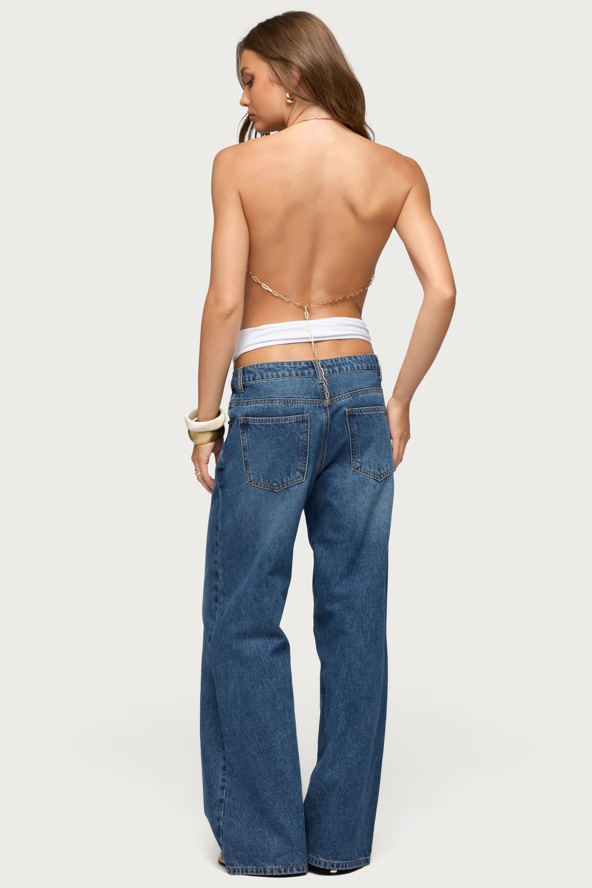 Damarey Chain Backless Halter Top - Image 2