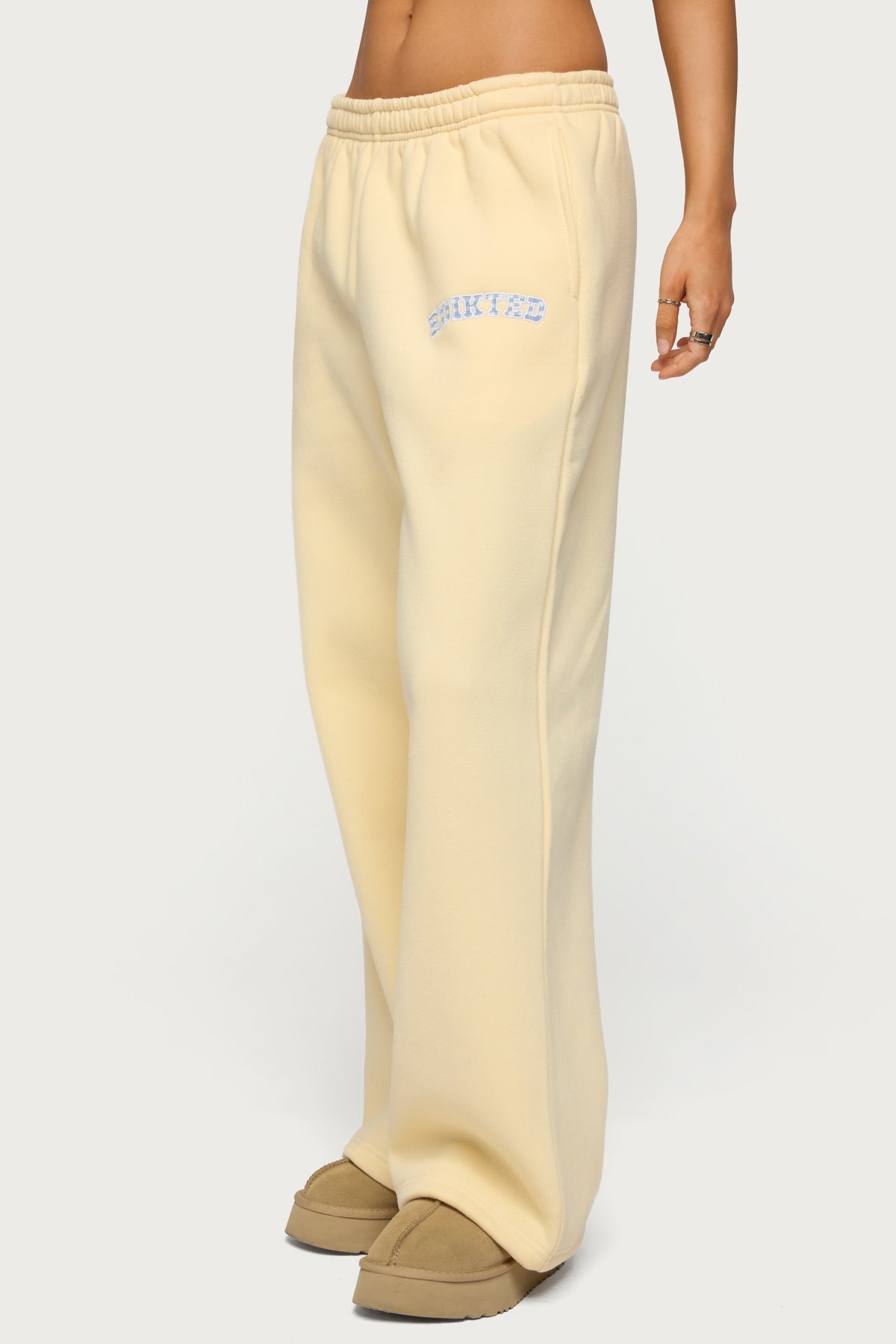 Edikted Lover Wide Leg Sweatpants - Image 3