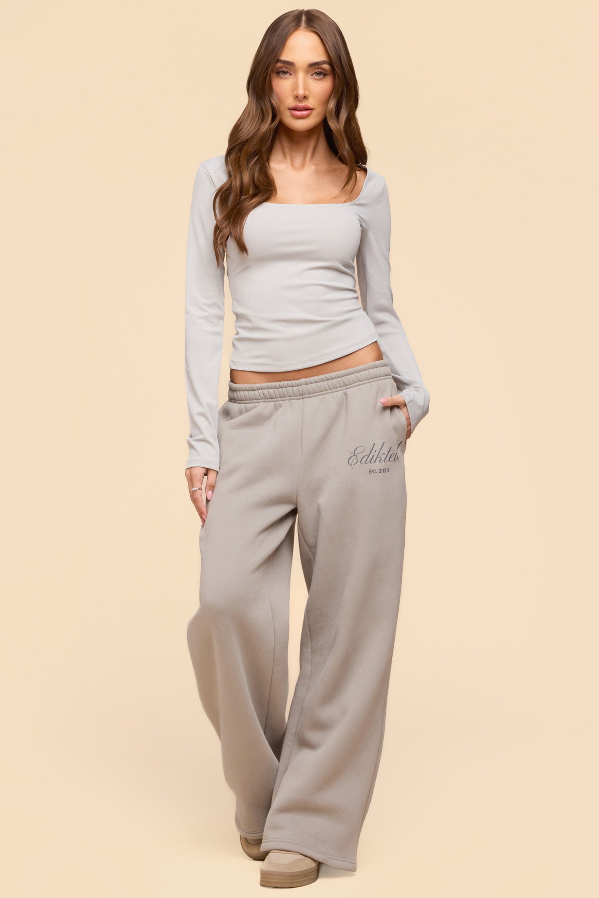 Hayden Square Neck Long Sleeve Top - Image 2