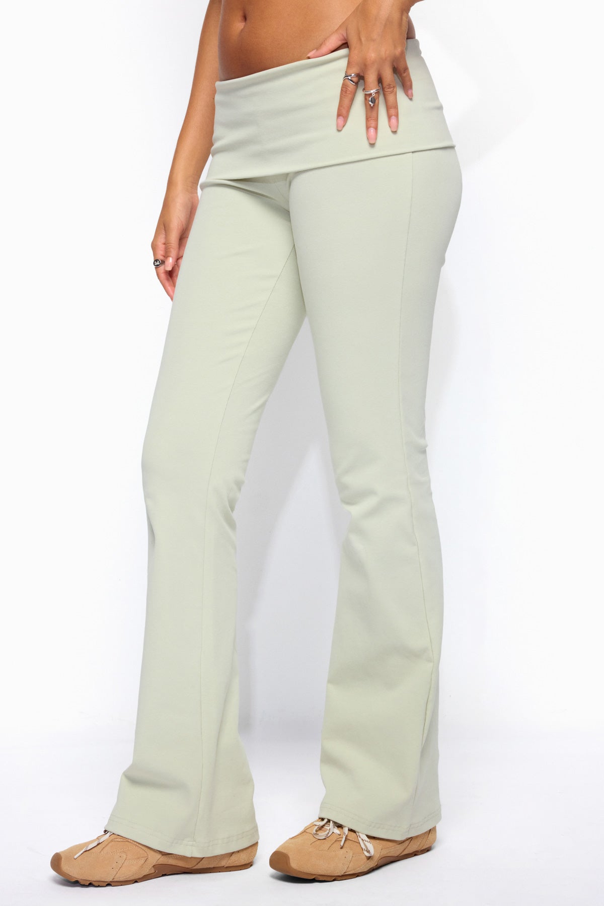Ivanne Foldover Flared Pants - Image 3