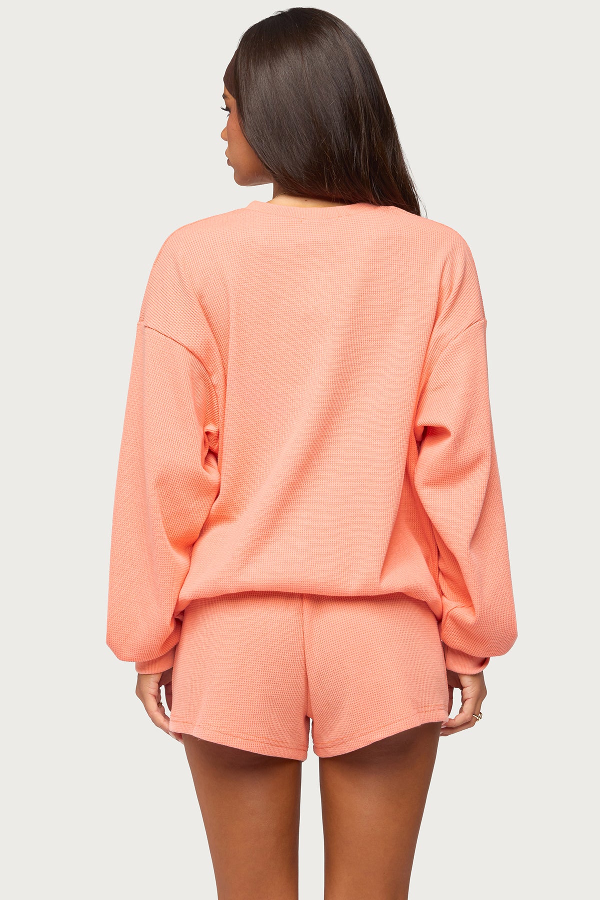 Baila Waffle Henley Top - Image 5