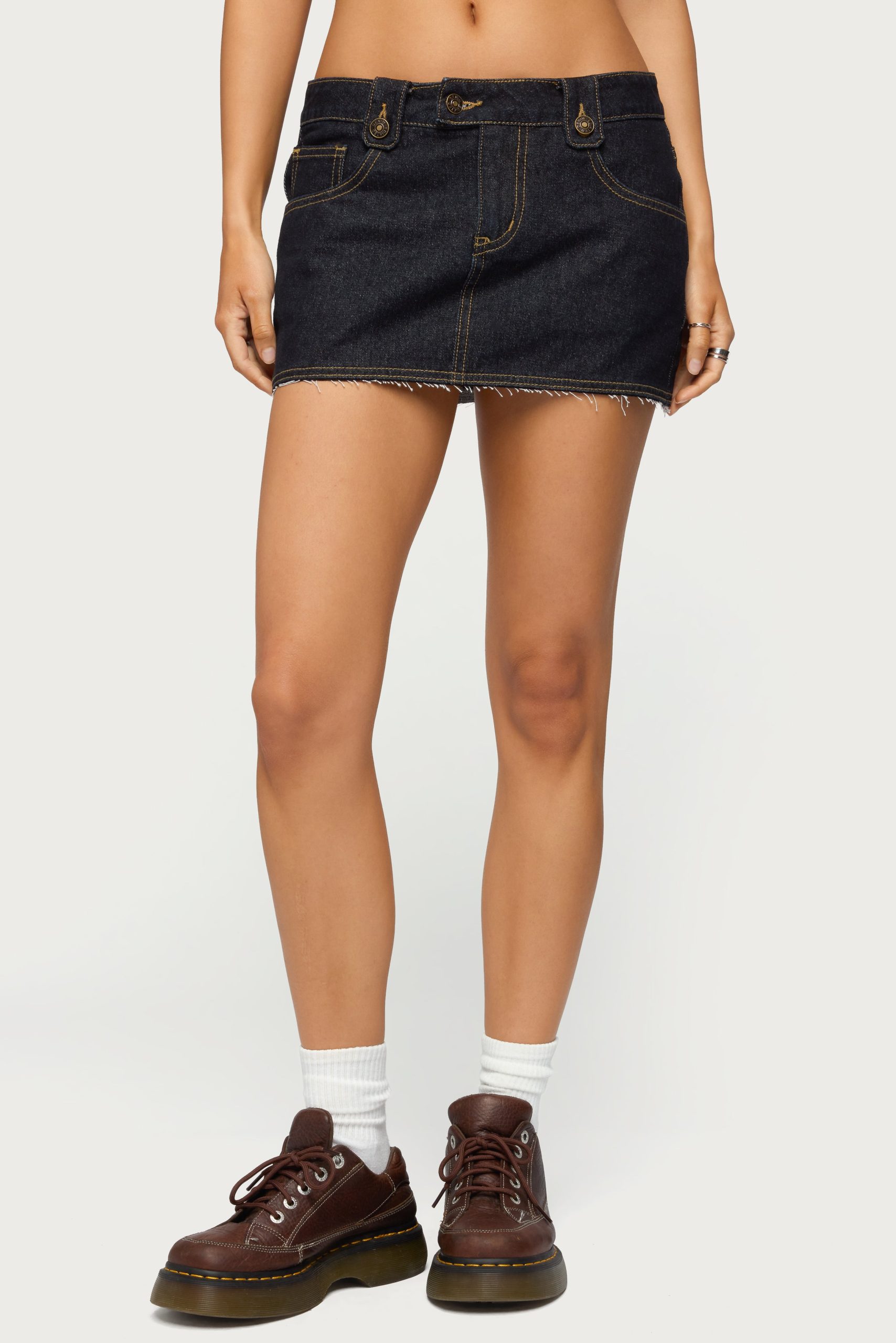 Noura Denim Mini Skirt - Image 2