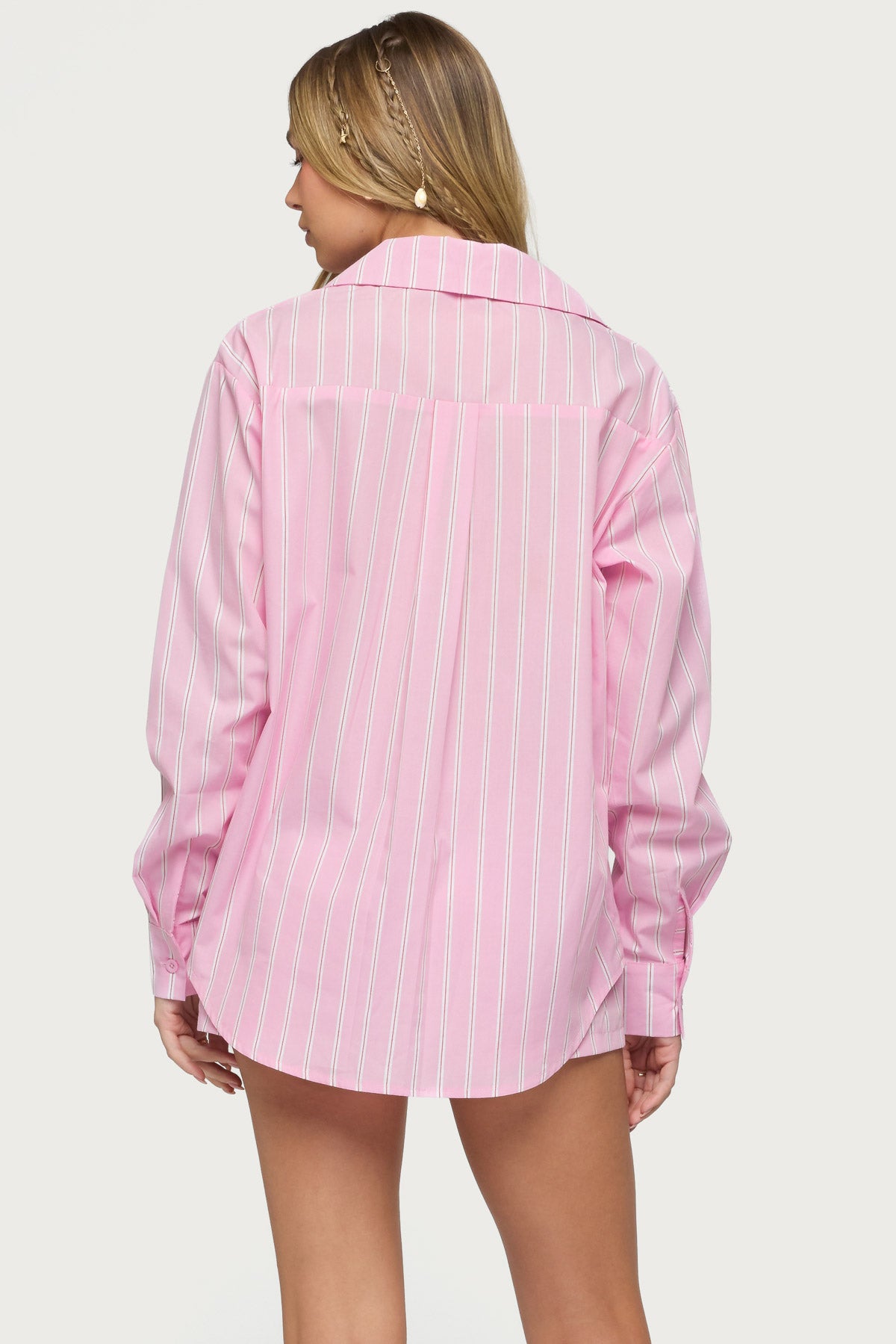 Carmella Striped Oversized Shirt - Image 6