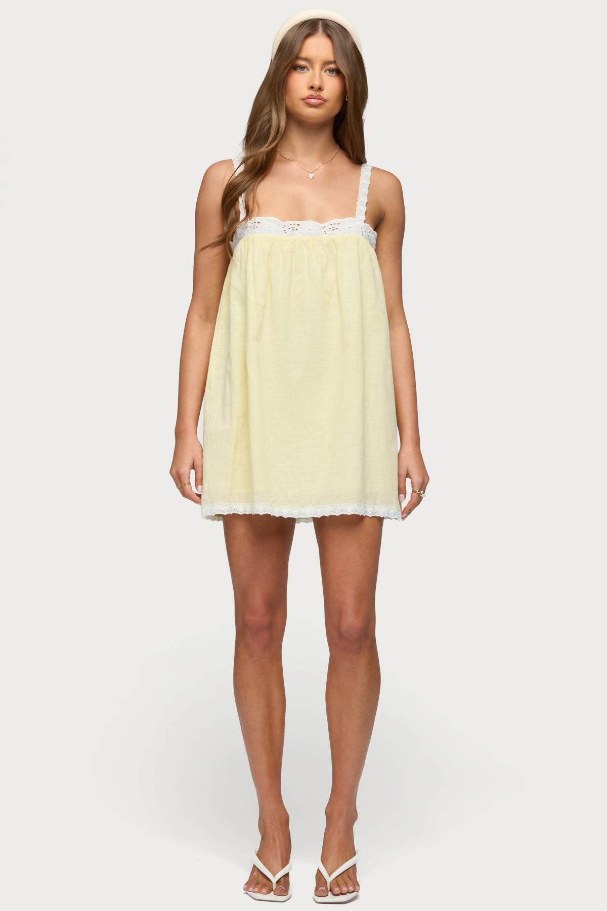 Hipla Contrast Lacey Cotton Dress - Image 5