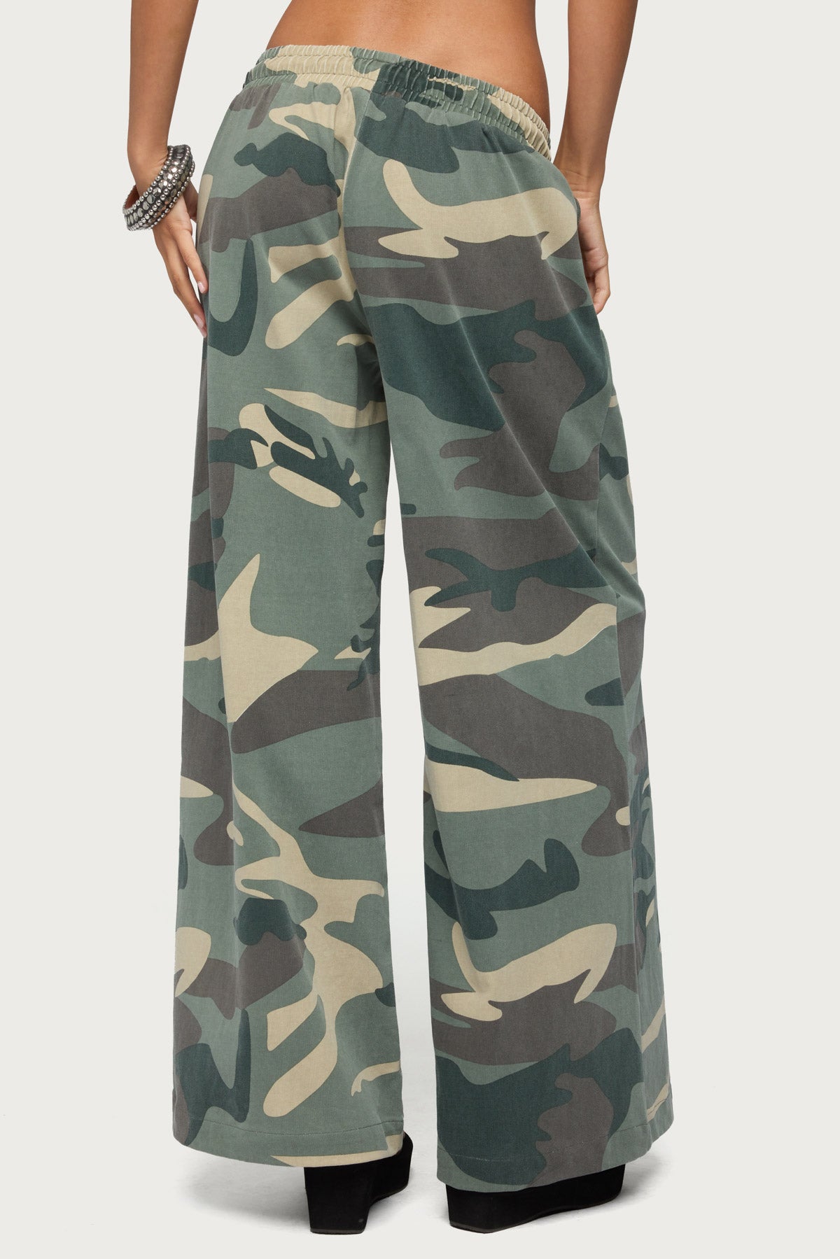 Allen Camo Wide Leg Sweatpants - Image 4