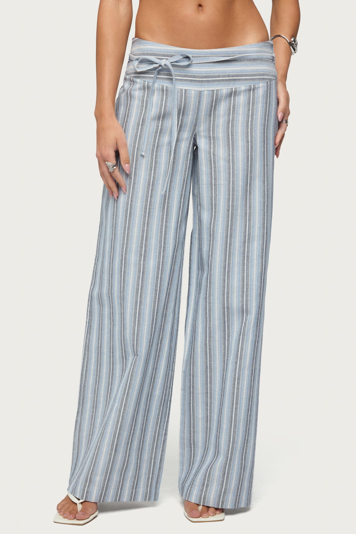 Chera Striped Wide Leg Pants - Image 5