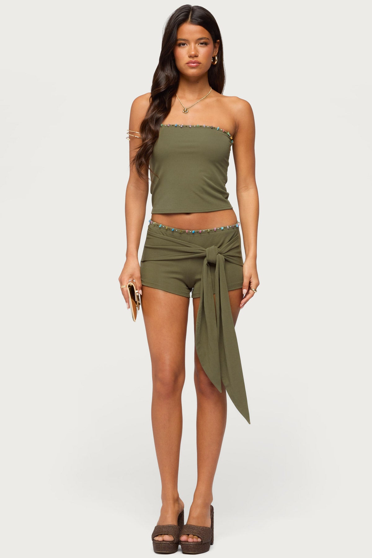 Monroah Bead Strapless Top - Image 2